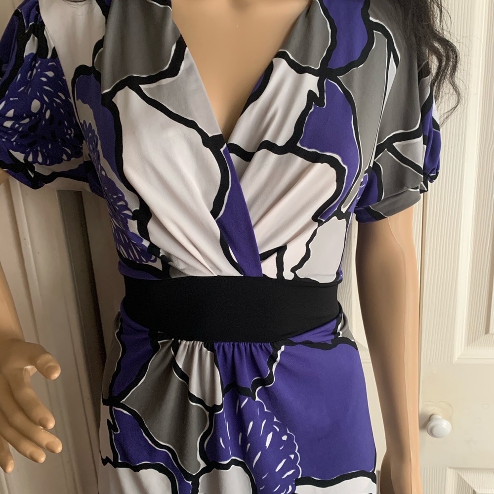Gray and Purple Flower Shirt - Picture 6 of 16